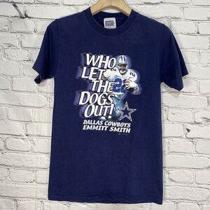 VINTAGE 2001 Emmitt Smith Shirt Size M Who Let The‎ Dogs Out Sport Attack RARE